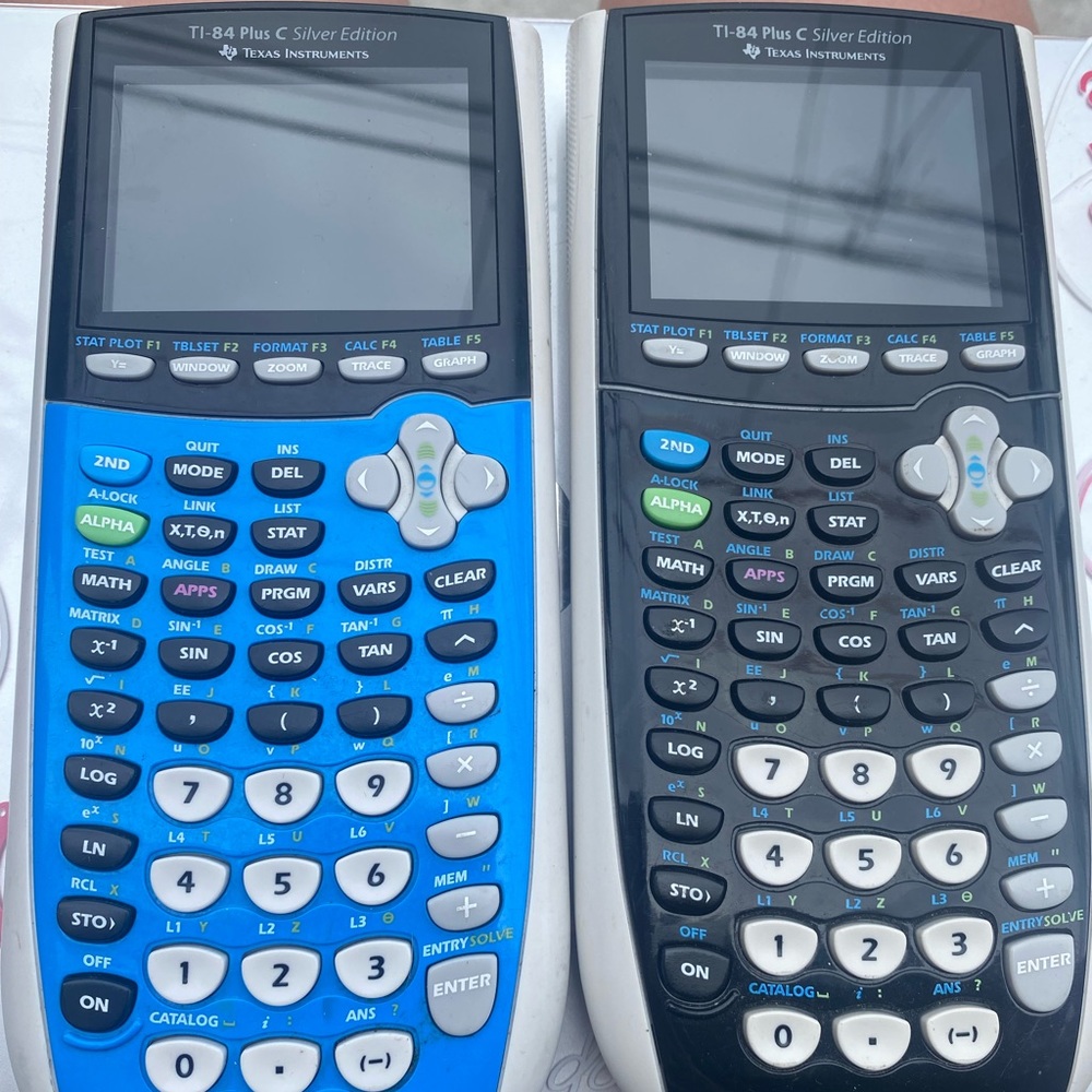 TI-84 Plus C Silver Edition Graphing Calculator - BLUE 💙
